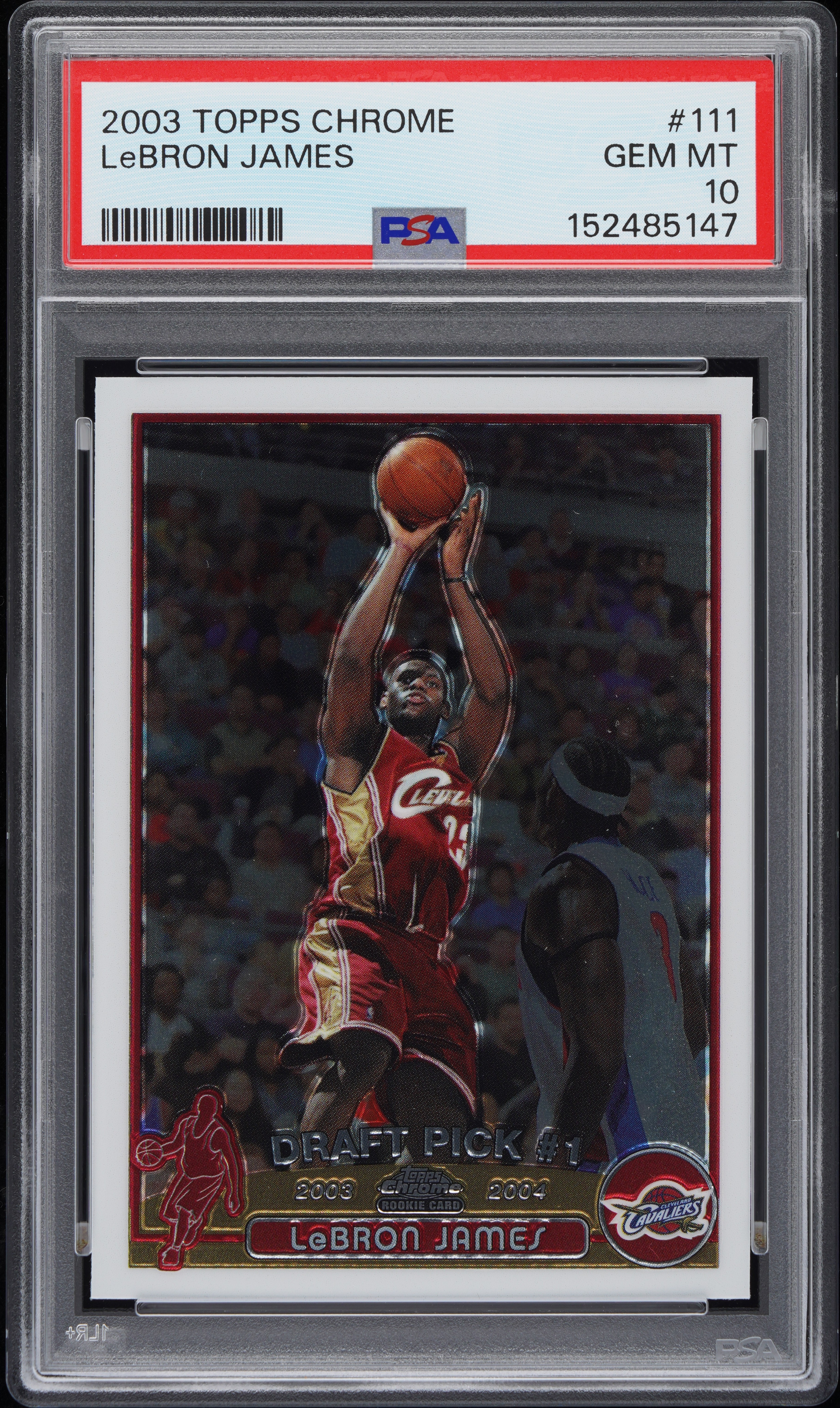 2003 Topps TOPPS CHROME #111 Lebron James front