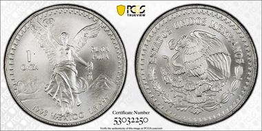 1993-Mo Onza Libertad Ag MS69