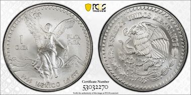 1995-Mo Onza Libertad Ag MS69