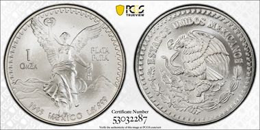 1995-Mo Onza Libertad Ag MS69
