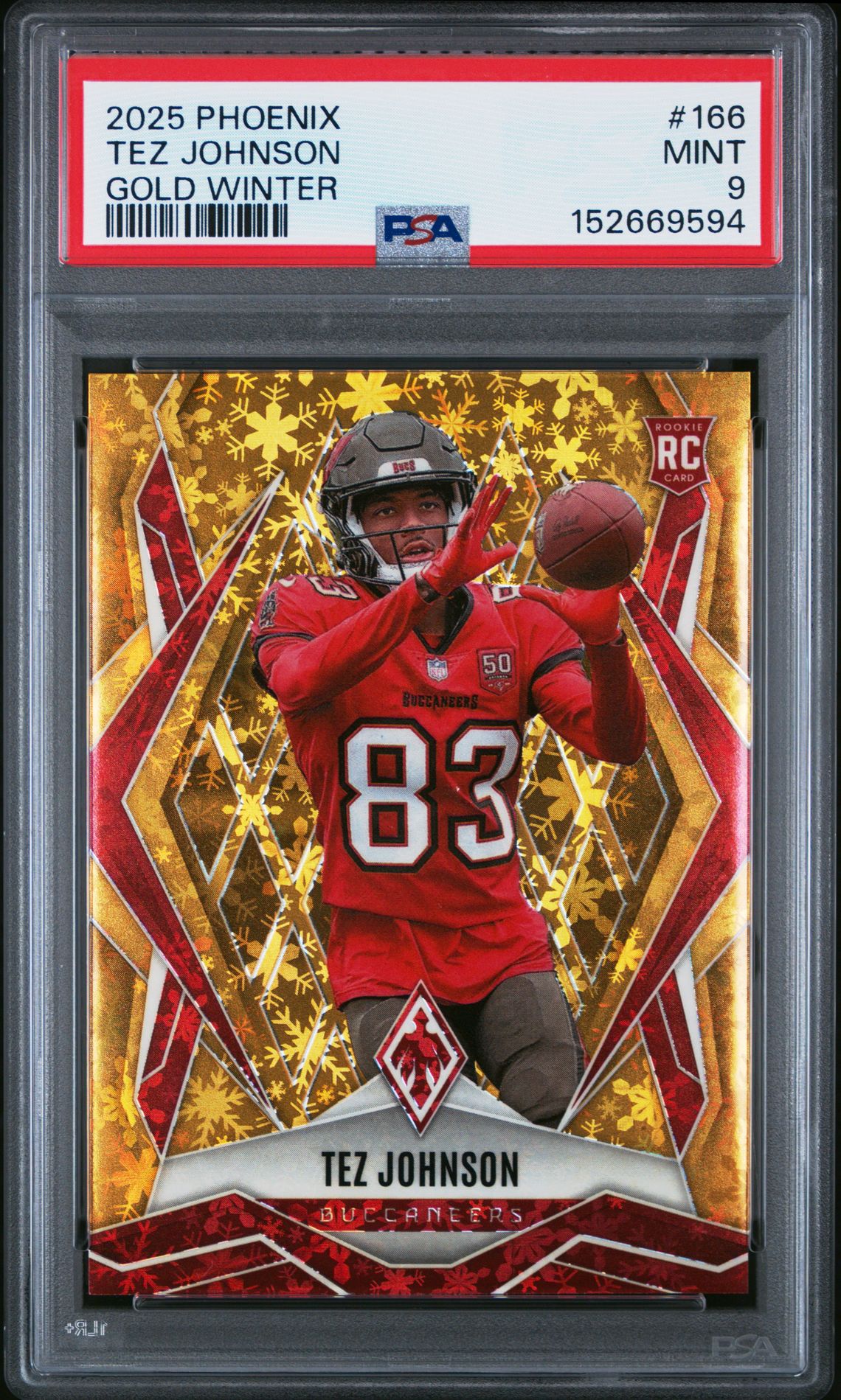 2025 Panini PANINI PHOENIX GOLD WINTER #166 Tez Johnson front