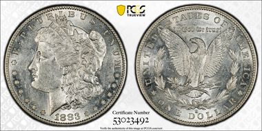 1883-S $1 AU55