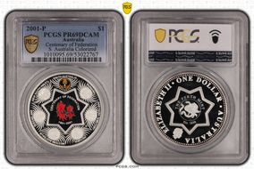 2001-P $1 Centenary of Federation S. Australia Colorized PR69DCAM