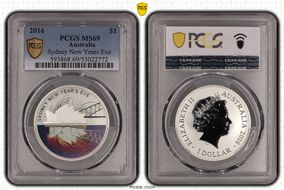 2016 $1 Sydney New Years Eve MS69