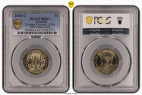 2026-C $1 Decimal Currency AlBr 60th Anniversary MS67
