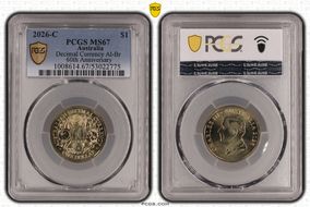 2026-C $1 Decimal Currency AlBr 60th Anniversary MS67
