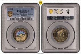 2022 $1 200 Year Royal Agr. Society Colorized MS68