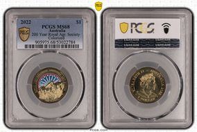 2022 $1 200 Year Royal Agr. Society Colorized MS68