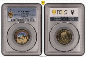 2022 $1 200 Year Royal Agr. Society Colorized MS68