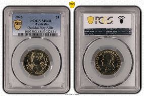 2026 $1 Quokka Joey AlBr MS68
