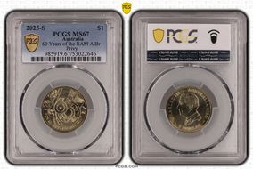 2025-S $1 60 Years of the RAM AlBr Privy MS67