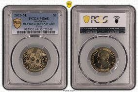 2025-M $1 60 Years of the RAM AlBr Privy MS68