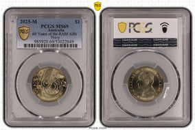 2025-M $1 60 Years of the RAM AlBr Privy MS69