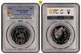 2013 50C Commonwealth Stamps MS69
