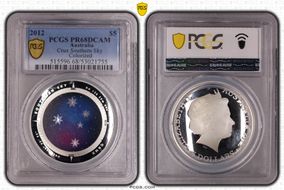 2012 $5 Crux Southern Sky Colorized PR68DCAM