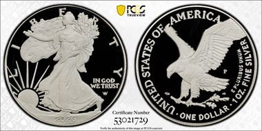 2026-P $1 Silver Eagle Congratulations Set First Strike PR69DCAM