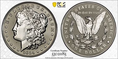 2024-S $1 Morgan Dollar Rev PR Two-Coin Reverse Proof Set PR68