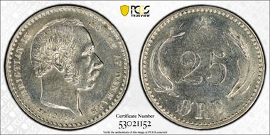 1905 VBP 25 Øre N1