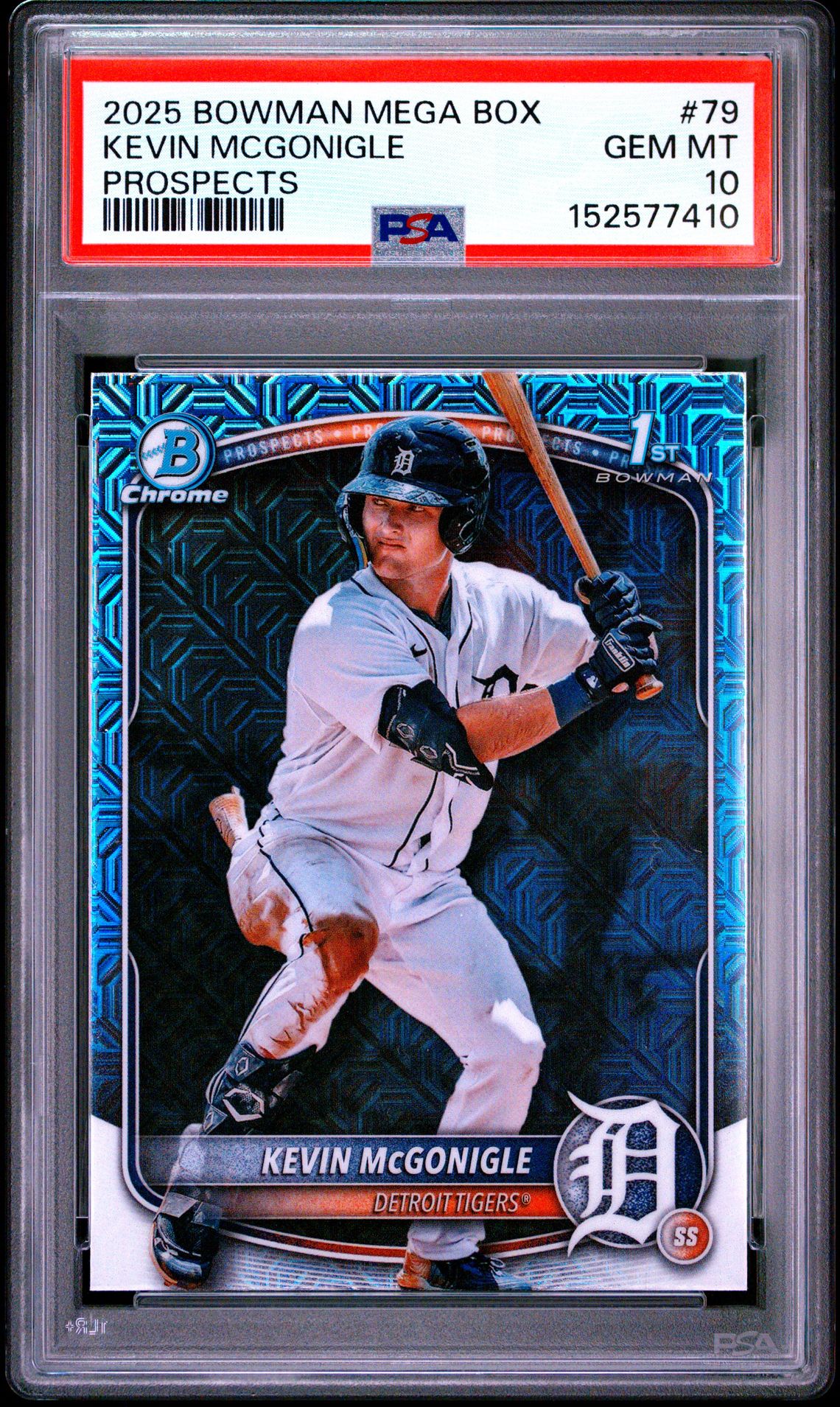 2025 Bowman BOWMAN MEGA BOX CHROME PROSPECTS Refractor #79 Kevin Mcgonigle front