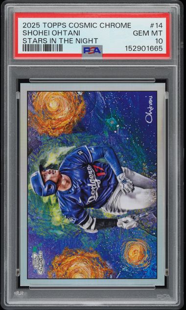 2025 Topps TOPPS COSMIC CHROME STARS IN THE NIGHT #14 Shohei Ohtani front