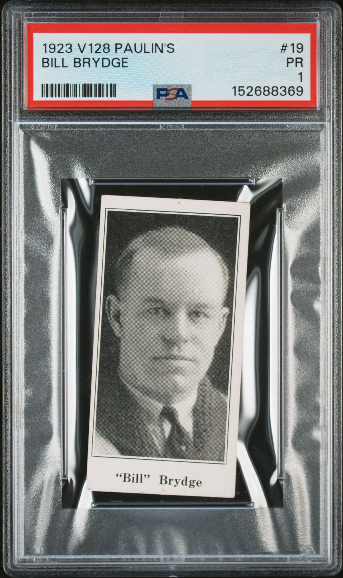 1923 V128 PAULIN'S #19 Bill Brydge front