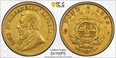 1895 1/2 Pd KM-9.2  Au AU50