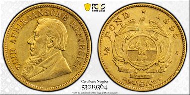 1896 1/2 Pd KM-9.2 AU53