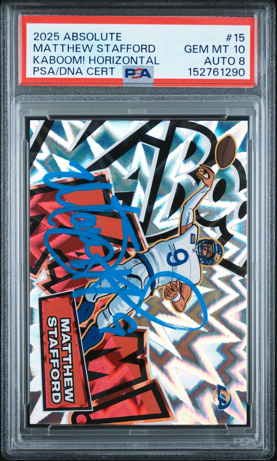 2025 Panini PANINI ABSOLUTE KABOOM! HORIZONTAL #15 Matthew Stafford front