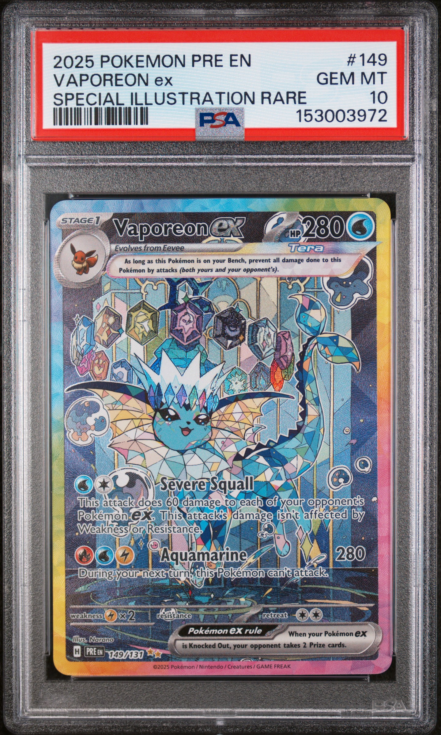 Vaporeon ex #149