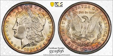 1887-O $1 MS66