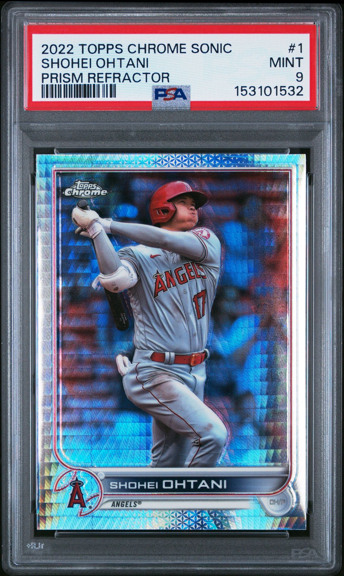 2022 Topps TOPPS CHROME SONIC PRISM REFRACTOR #1 Shohei Ohtani front
