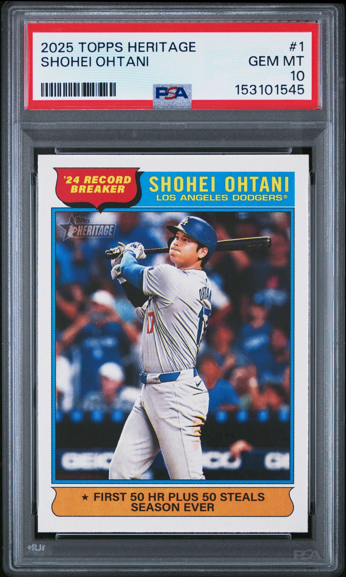 2025 Topps TOPPS HERITAGE #1 Shohei Ohtani front