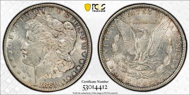 1886-O $1 AU58