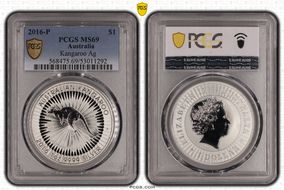2016-P $1 Kangaroo Ag MS69