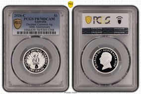2026-C $1 Decimal Currency Ag 60th Anniversary PR70DCAM