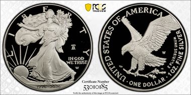 2026-W $1 Silver Eagle w/ Liberty Bell 250 Privy First Strike PR69DCAM
