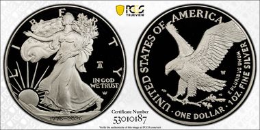 2026-W $1 Silver Eagle w/ Liberty Bell 250 Privy First Strike PR69DCAM