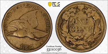 1857 1C Flying Eagle N1