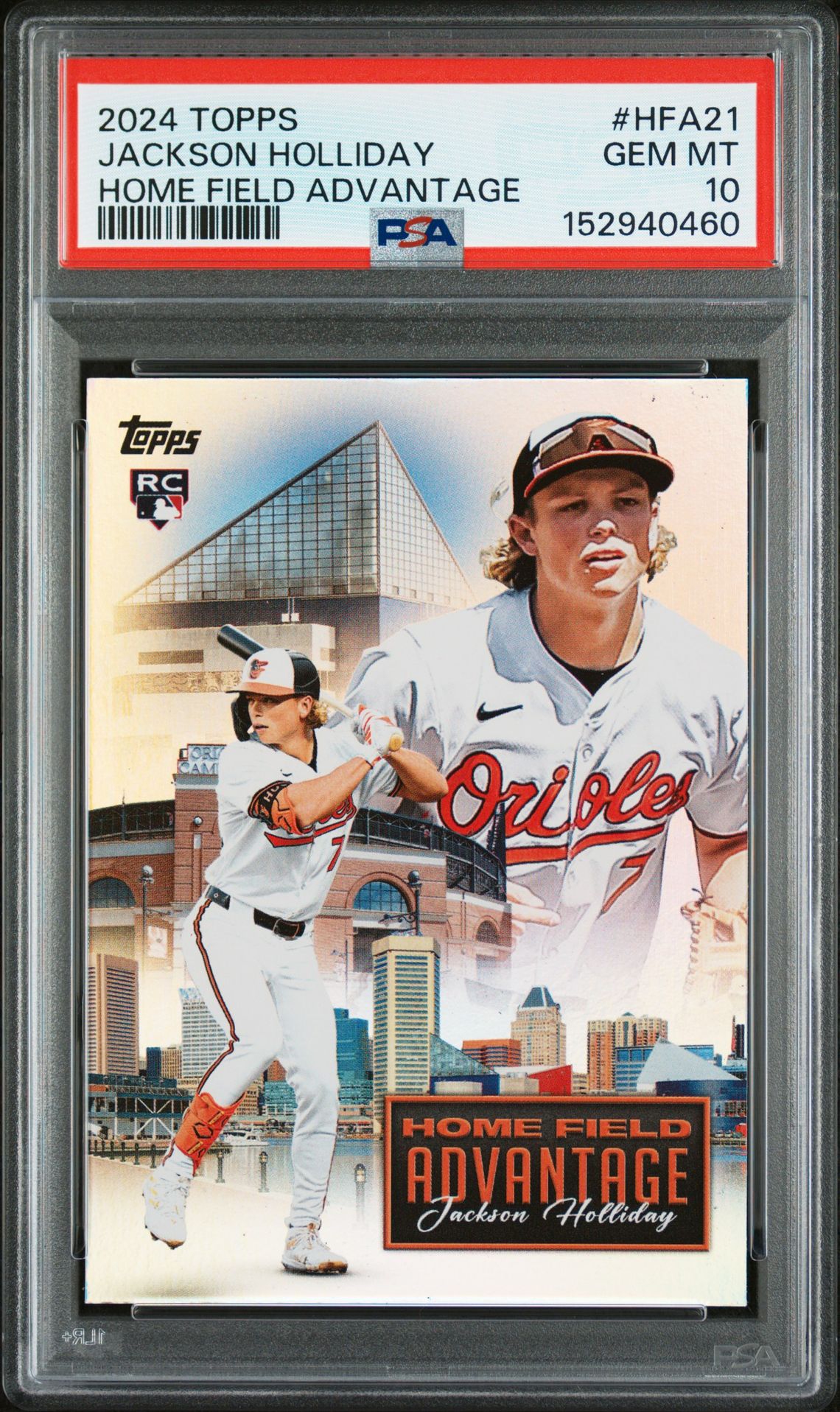 2024 Topps TOPPS HOME FIELD ADVANTAGE UPDATE #HFA21 Jackson Holliday front