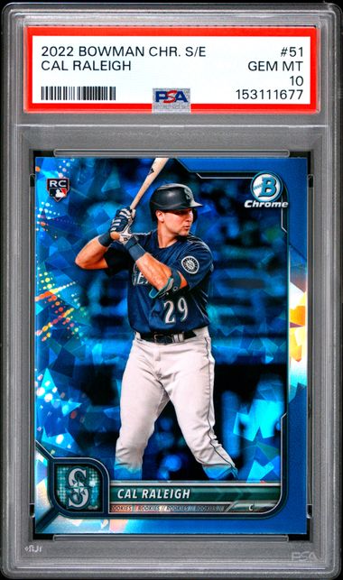 2022 Bowman BOWMAN CHROME SAPPHIRE EDITION #51 Cal Raleigh front
