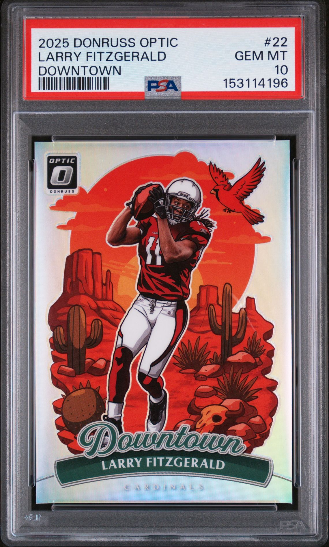 2025 Panini PANINI DONRUSS OPTIC DOWNTOWN #22 Larry Fitzgerald front
