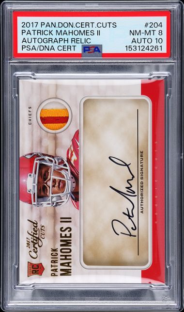 2017 Panini PANINI DONRUSS CERTIFIED CUTS Auto #204 Patrick Mahomes Ii front
