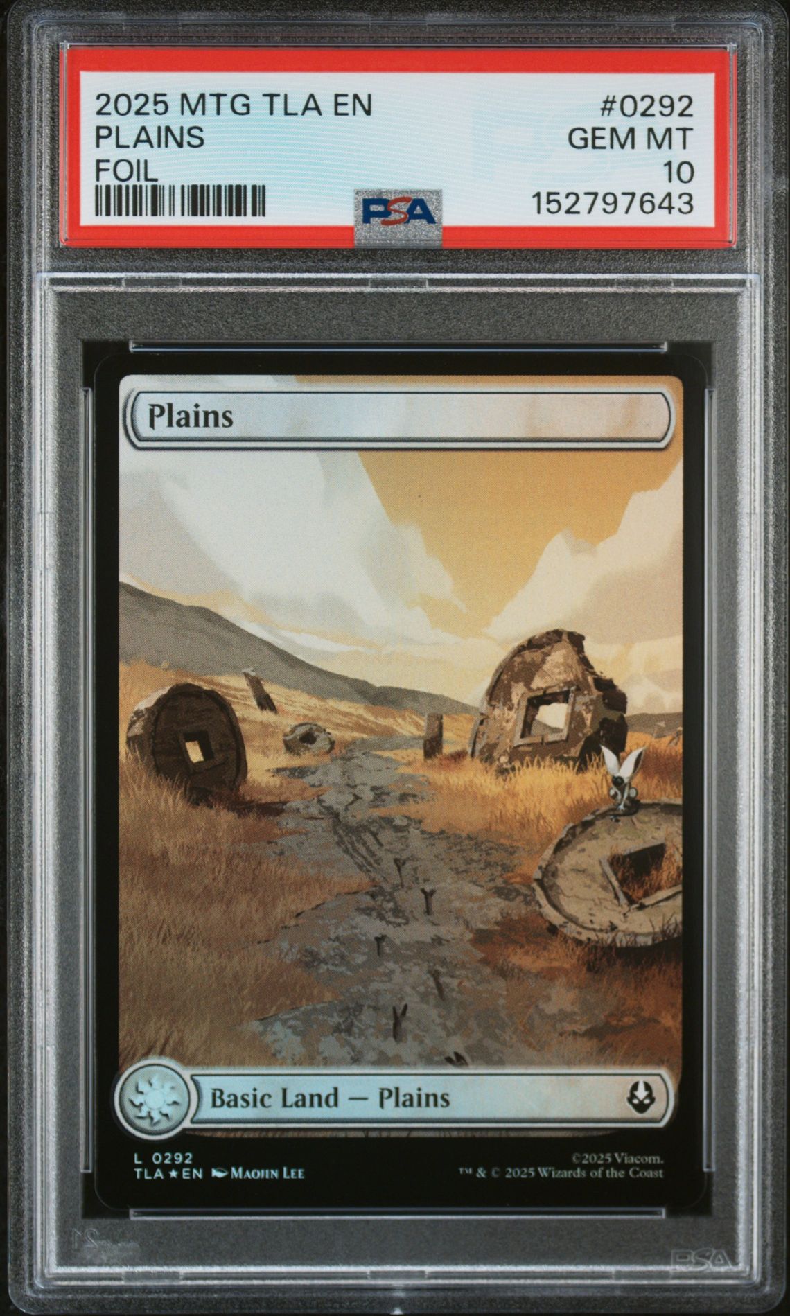 2025 MTG MAGIC THE GATHERING AVATAR: THE LAST AIRBENDER FOIL #0292 Plains front