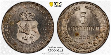1888 5 St KM-9 MS66