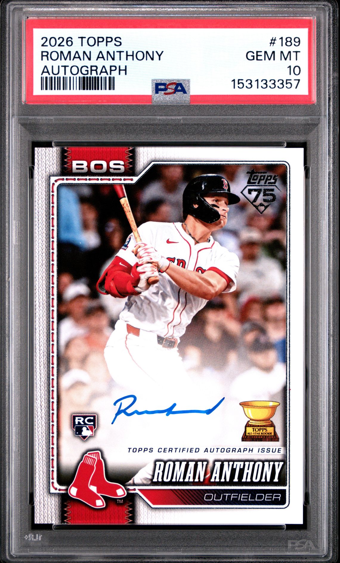 2026 Topps TOPPS AUTOGRAPH #189 Roman Anthony front