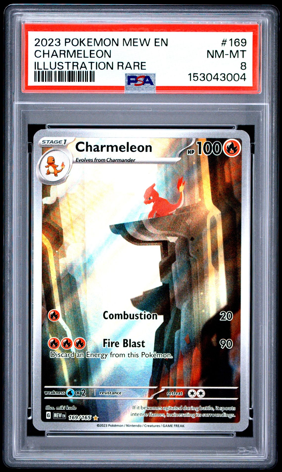 2023 Pokemon Mew En-151 Charmeleon #169 (Illustration Rare) Nm-Mt 8 front