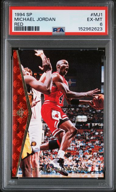 1994 SP Red #MJ1 Michael Jordan front