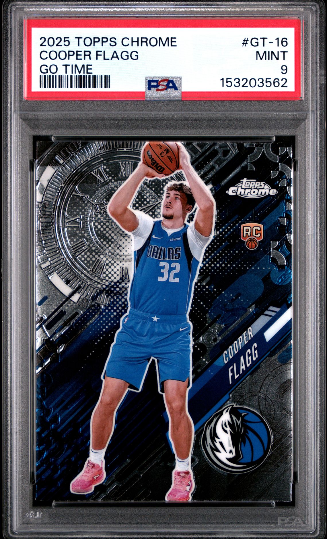 2025 Topps Chrome Go Time Cooper Flagg #Gt-16 Mint 9 front