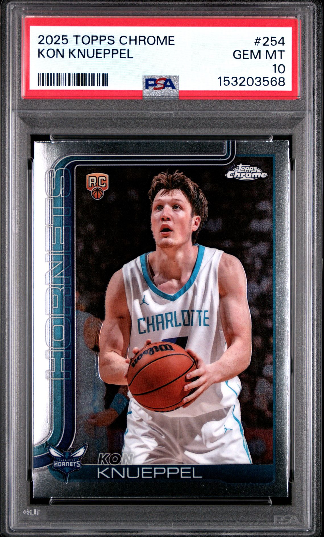2025 Topps Chrome Kon Knueppel #254 Gem Mt 10 front