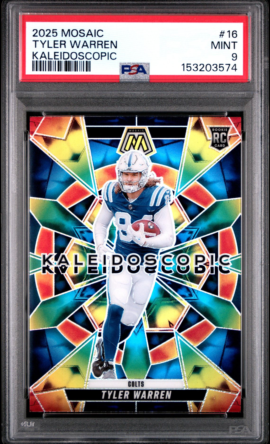 2025 Panini Mosaic Kaleidoscopic Tyler Warren #16 Mint 9 front